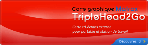 Carte graphique MATROX - Triple Head 2Go