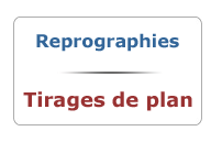 Services de Reprographies<br>et Tirages de plan