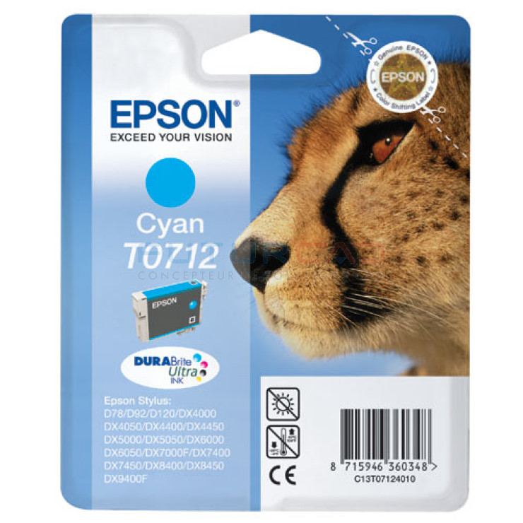 EPSON T0712 - Cyan - C13T07124011