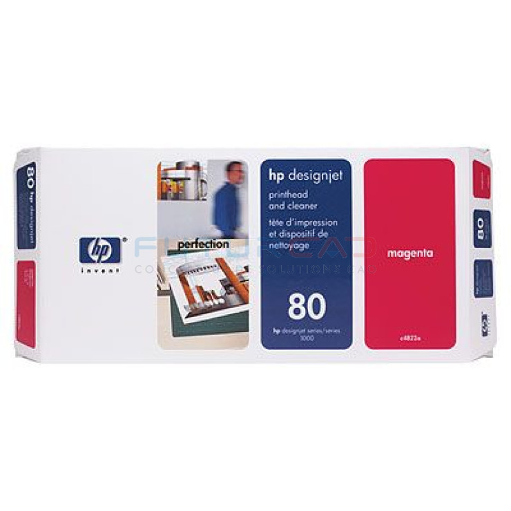 HP 80 - Tête d'impression Magenta et dispositif de nettoyage - C4822A
