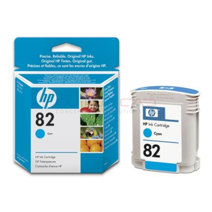 HP 82 - C4911A - Cartouche d'encre Cyan - 69 ml