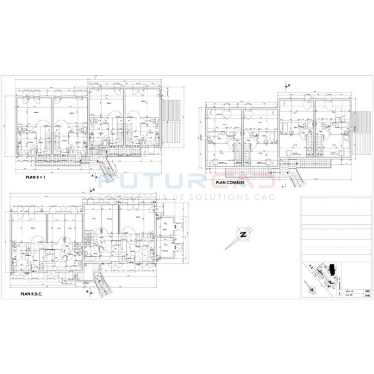 Tirage de Plans NOIR et BLANC Filaire