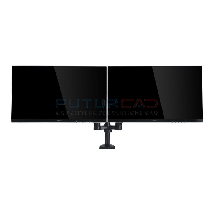 AOC AD110D0 - Double bras pour écran LCD jusqu'à 27 pouces