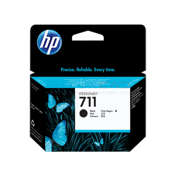 HP 711 - Cartouche d'encre noir - 80 ml - CZ133A