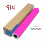 FUTURCAD - Bobine Papier Jet d'Encre Fluo Rose - 0.914x45m - 90g