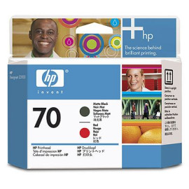 HP 70 - C9409A - Rouge, noire mat