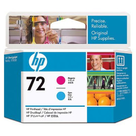 HP 72 - Tête d'impression - Magenta et cyan