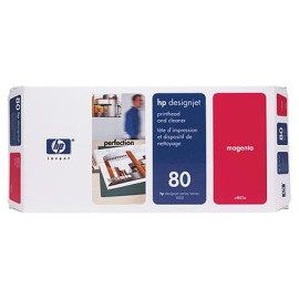 HP 80 - Tête d'impression Magenta et dispositif de nettoyage - C4822A