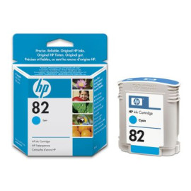 HP 82 - C4911A - Cartouche d'encre Cyan - 69 ml