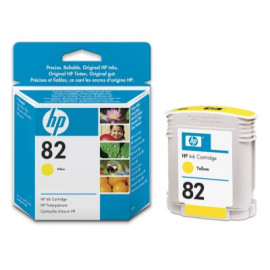 HP 82 - C4913A - Cartouche d'encre Jaune - 69 ml