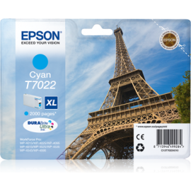 EPSON - T7022 - XL - Cartouche d'encre Tour Eiffel - 1 x cyan - 21 ml