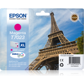 EPSON - T7023 - XL - Cartouche d'encre Tour Eiffel - 1 x magenta - 21 ml