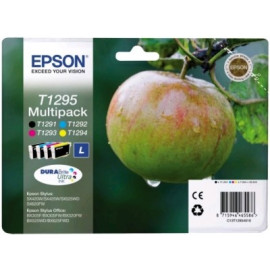 EPSON T1295 Multipack - Encres DURABrite Ultra Noir, Jaune, Cyan, Magenta - C13T12954010