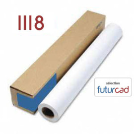 FUTURCAD - Bobine Papier Jet d'Encre Couché Mat - 1.118x30m - 180g