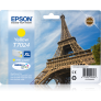 EPSON - T7024 - XL - Cartouche d'encre Tour Eiffel d'origine - 1 x jaune - 21 ml